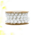 thumbnail image 6 of Dytern Wedding 10MM Round String Beads Chain Garland Fixed Plastic Simulation Pearls String Bead Pendant for Wedding Jewelry Accessories Bracelet Decoration (White, 2M/Roll), 6 of 11