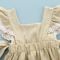 thumbnail image 2 of Ketyyh-chn99 Toddler Girl Clothes Toddler Girl Outfit Summer Soft Baby Dresses Newborn Baby Clothes Ruffle Girl (Beige, 0-6 Months), 2 of 5