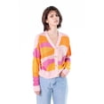 thumbnail image 2 of Ragstock Pink Combo Abstract Landscape Cardigan, 2 of 4