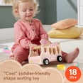 thumbnail image 2 of Set clasificador con forma de camión de helados de juguete Fisher-Price Wood 18+M, 2 of 6