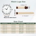 thumbnail image 2 of Uxcell Leather Watch Bands for Men and Women, 14mm Quick Release Watch Strap Replacement, Flat Thin Elegant Leather Watch Strap with Strap Tools, Drak Brown, 2 of 7