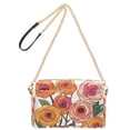 thumbnail image 2 of FORMRS Women Crossbody Purse with Chain Strap Vegan Leather Shoulder Handbag, Hand Drawn Floral, 2 of 7