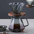 thumbnail image 4 of Staron Hand Brewed Coffee Pot, Drip Filter Sharing Pot with Gray Clouds Design, Glass Pour Over Brewer for Home and, 4 of 6