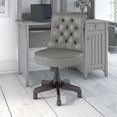 thumbnail image 2 of Bush Salinas Mid Back Faux Leather Office Chair in Light Gray, 2 of 7
