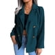 thumbnail image 1 of Chaqueta corta de oficina, abrigo de mujer, cuello en V, chaqueta de trabajo informal de oficina, chaqueta de oficina para mujer, de primera línea, 1 of 6