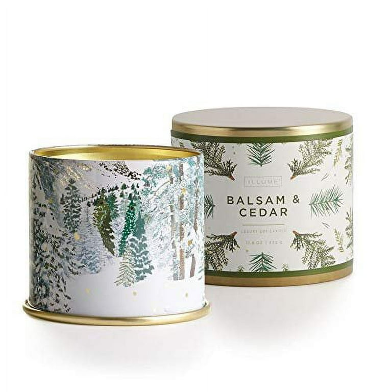 Illume Vanity Tin Candle Balsam Cedar