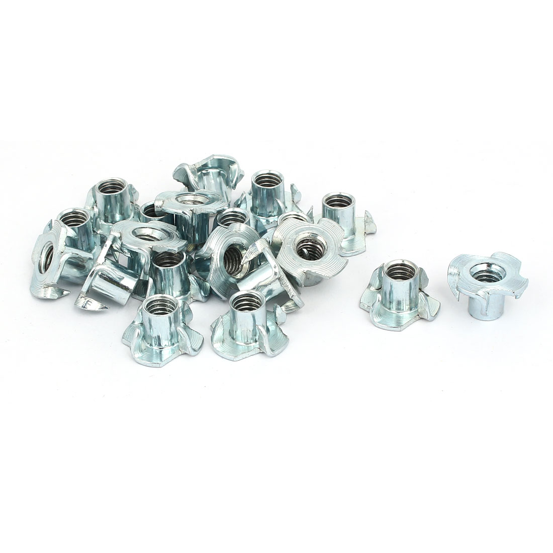 5/16'' Thread Dia 12mm Height 4 Prongs Full Threaded TNut Tee Nuts