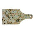 thumbnail image 2 of Casino Cutting Board, Old Playing Cards Themed Vintage Classic Style Entertaining Wealth Fortune, Decorative Tempered Glass Cutting and Serving Board, Wine Bottle Shape, Beige Red Black, by Ambesonne, 2 of 5