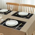 thumbnail image 3 of Black Gold Marble Pattern Summer Placemats Table Placemats Set Of 4-Linen Kitchen Washable Placemats Table Mats 11.8"x17.7" Non-Slip Heat Resistant, 3 of 6
