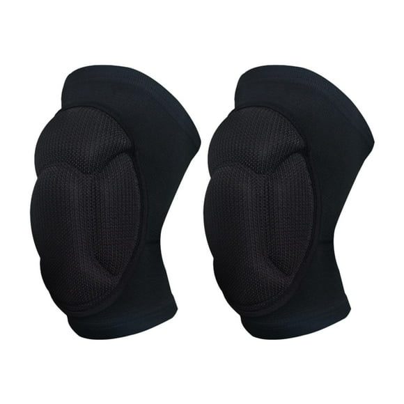Rodilleras, rodilleras de soporte, resistentes a golpes, ligeras, equipo de protección, rodilleras para correr, bailar, fútbol, baloncesto y béisbol. Negro M