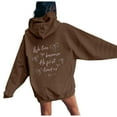 thumbnail image 2 of Christian Hoodies for Women 2025 We Love Because He First Loved Us Hoodie with Pockets Hooded Sweatshirt Pullover Tops, 2 of 6