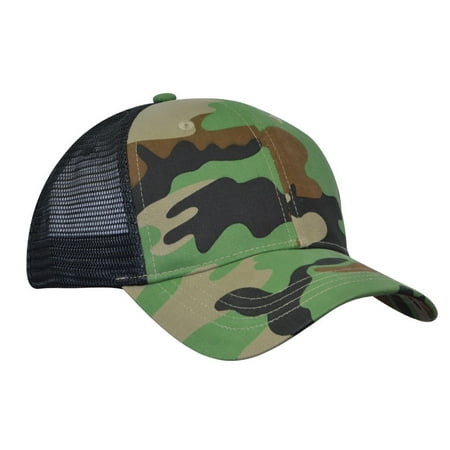 KC Caps® Men Women Baseball Cap Snapback Hip-Hop Golf Bboy Caps Green Camo Black