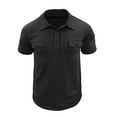 thumbnail image 6 of QUINDOS Shirts for Men Collared Polo Casual Short Sleeve Shirts Pocekts Regular Fit Loose Solid T-shirts, 6 of 8