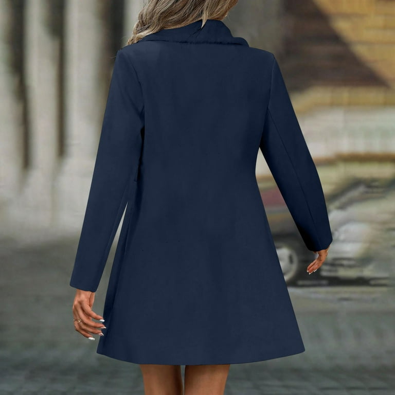 slim fit dress slacks Colette Wool Topcoat – Marine Layer