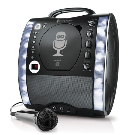 Singing Machine - CD+G Portable Karaoke System - Black