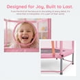 thumbnail image 6 of 55'' Toddlers Trampoline with Safety Enclosure Net and Balls Indoor Outdoor Mini Trampoline for Kids, 6 of 10