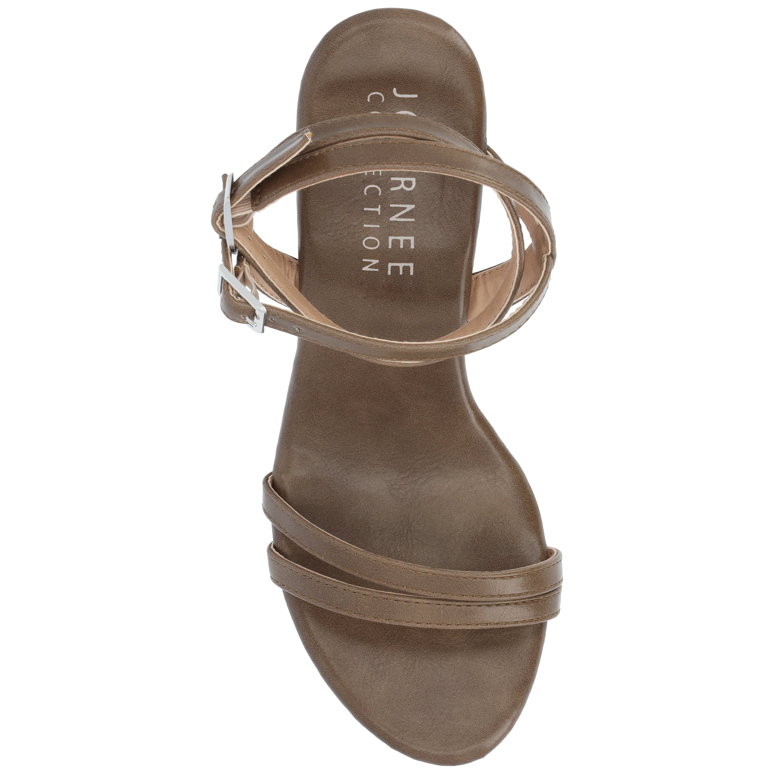 Journee Womens Emerynn Platform Clog Multi Strap Sandals