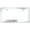 Chrome, variant on Infiniti QX50 Laser Etched Logo Cut-Out License Plate Frame (Chrome)