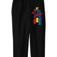thumbnail image 6 of Superman Flying Superhero Youth Boy's Black Jogger Pants-Large, 6 of 7