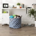 thumbnail image 4 of Design Imports CAMZ14228 Polyester Treillis Patte Ronde Animal Bin&44; Stonewash Bleu, 4 of 4