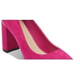 thumbnail image 3 of Marc Fisher Womens Viviene Leather Pointed Toe Classic Pumps, Pink, Size 6.0, 3 of 3