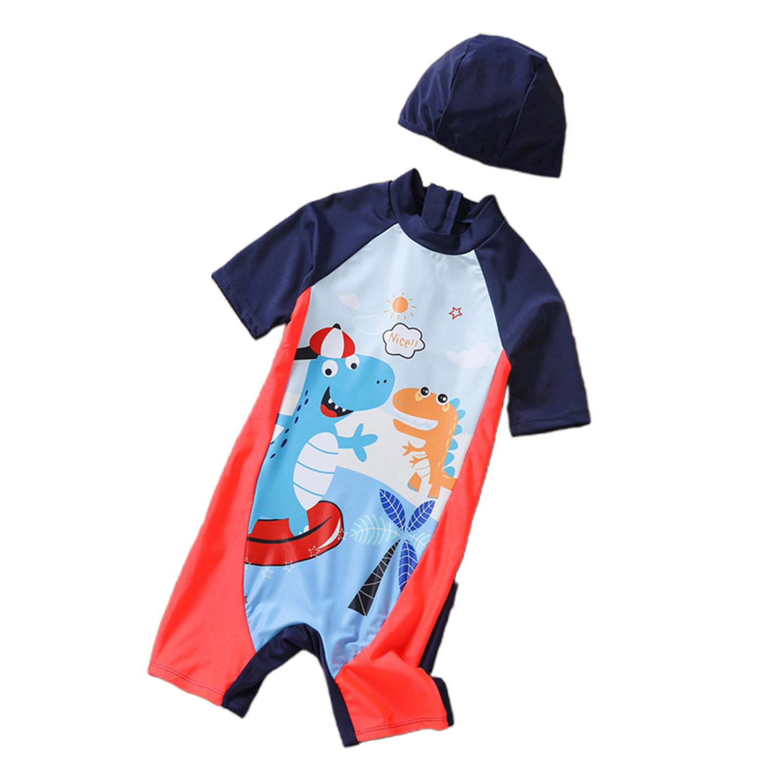 Dinosaur Bathing Suit BoyOne Piece Swimsuit 27 Years Old Kids Clothes