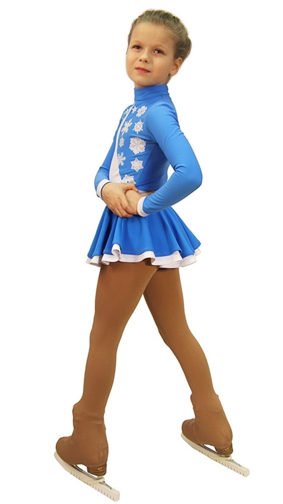IceDress Figure Skating Dress-Thermal - Snowflake (Blue and White) - Walmart.com IceDress Figure Skating Dress-Thermal - Snowflake (Blue and White) - Walmart.com