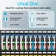 thumbnail image 2 of Patch Cables Sokqovt Cat6a Slim, 30 cm, 10 G, 550 MHz, paquete de 24 unidades, color blanco, 2 of 6