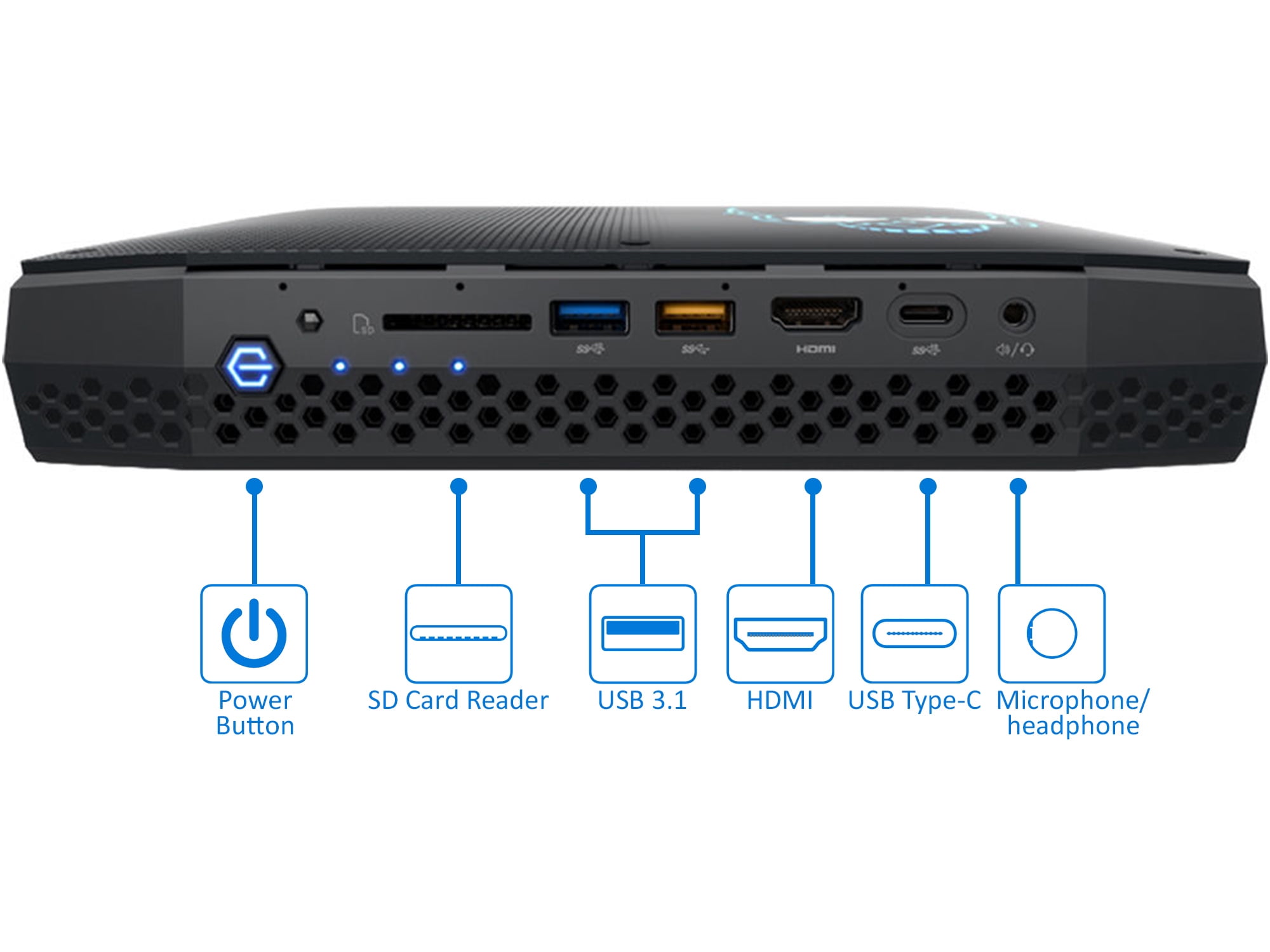 Intel NUC8i7HNK Mini Desktop, Intel Quad-Core i7-8705G Upto 4.1GHz