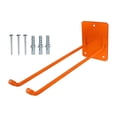 thumbnail image 1 of Gancho de garaje para montaje en pared, fácil instalación, colgador de almacenamiento, organizador de herramientas para trapeadores, escaleras, colgador de herramientas de jardín, Naranja, 1 of 8