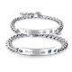 thumbnail image 1 of Pulsera de amor, joyería para parejas, pulsera de acero de titanio "His Queen"/"Her King", 1 of 5