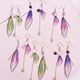 thumbnail image 3 of Pendientes de mariposa, pendientes de simulación de alas de cigarra de moda fresca, pendientes de novia con borlas largas, 3 of 6