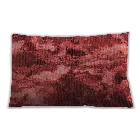 Ahgly Company Outdoor Rectangular Contemporary Lumbar Throw Pillow, 13 inch by 19 inch