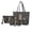 Black-Owl Floral, variant on LedBack Sunflower Cow Printed Top Handle Handbag with Wallet for Women Cosmetic Purse Waterproof Tote Bag Purse and Wallet Set Make Up Bags for Travel Shopping, Brown