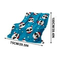 thumbnail image 2 of ¡Oferta por Tiempo Limitado!, Manta estampada de franela navideña, nueva manta para la siesta en la oficina, manta polar, manta para las piernas, manta cálida para el sofá, 75 x 100 cm Akmoler, 2 of 9