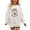 White, variant on Cethrio Girls Halloween Sweatshirts, Party Long Sleeve Fleece Lined Graphic Halloween Tops White Size 14