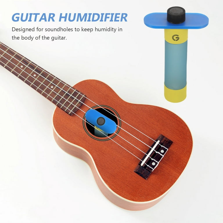 Guitar Humidifier Ukulele Hygrometer Moisturizer Instrument Case  Temperature Reader Guiter Accessory Maintenance Tool