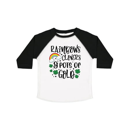 

Inktastic St. Patrick s Day Rainbows Clovers & Pots of Gold Gift Toddler Boy or Toddler Girl T-Shirt