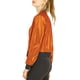 thumbnail image 4 of CHAQUETA BOMBER CORTA METÁLICA CON CREMALLERA Y CUELLO ALTO PARA MUJERES INSPIRADA EN CHIC COLOR NARANJA, 4 of 8
