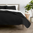 thumbnail image 1 of Bare Home Quilt Set - 3 Piece - Diamond Stitched Bedspread Coverlet - Full/Queen, Black, 1 of 4