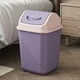 thumbnail image 4 of Square Trash Can With Lid Office Bathroom Waste Bin Plastic Garbage Bin Odor Control Small Space Desk Side Bin, 4 of 6