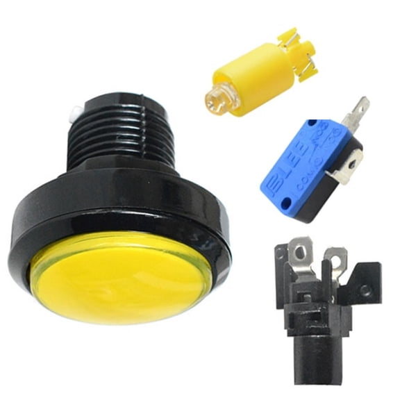 LED Illuminated Arcade Game Button for Arcade Video Games Control Panels