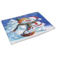 thumbnail image 2 of MKHERT Snowmen Couple with Snow Forest Christmas Theme Doormat Rug Home Decor Floor Mat Bath Mat 30x18 inch, 2 of 3