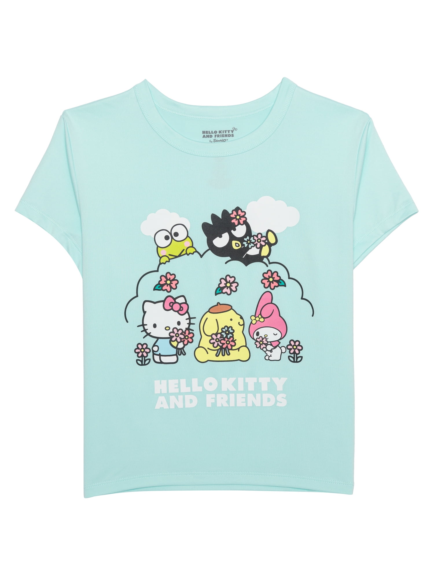 Hello Kitty Women's Graphic Tee and Short Set, 2-Piece, Sizes XS-3X