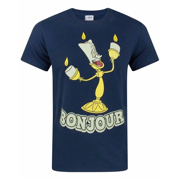 Beauty And The Beast Mens Bonjour T-Shirt