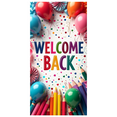 thumbnail image 3 of Welcome Back Banner for Office School Decorations with Balloons Colorful Pencils Party Supplies and Festive Backdrop for Event Celebration Classroom Decor, 3 of 4