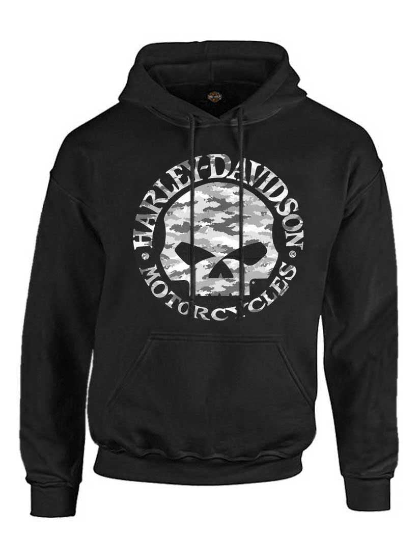 harley davidson willie g skull hoodie