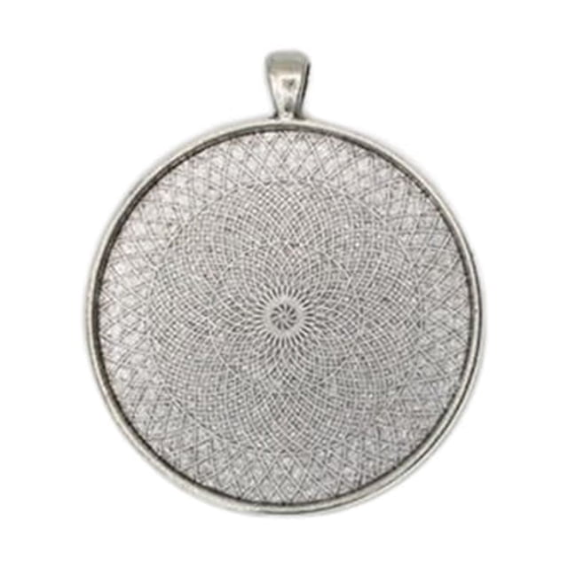 Guardurnaity Adultos Vintage colgante Base collar tobillera decoración colgante DIY manualidades accesorios Ropa, zapatos y accesorios Miscelánea Plata 50 mm