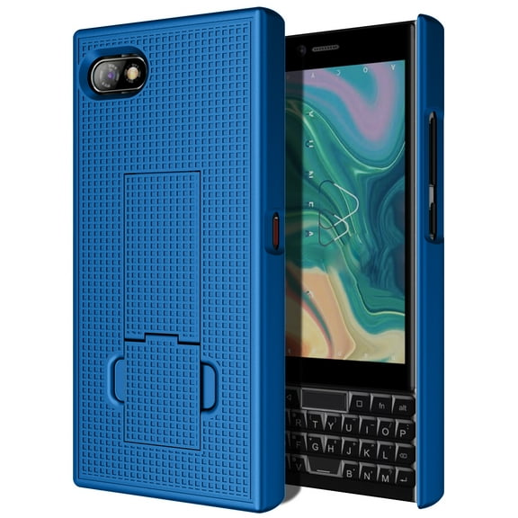 Case with Stand for Unihertz Titan Slim Phone, Nakedcellphone [Grid Texture] Hard Shell Phone Protector Cover with Kickstand