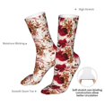 thumbnail image 4 of Salouo Lilies Flowers Pattern Fun Novelty Crew Socks,Casual Athletic Socks Neutral Socks, 4 of 7